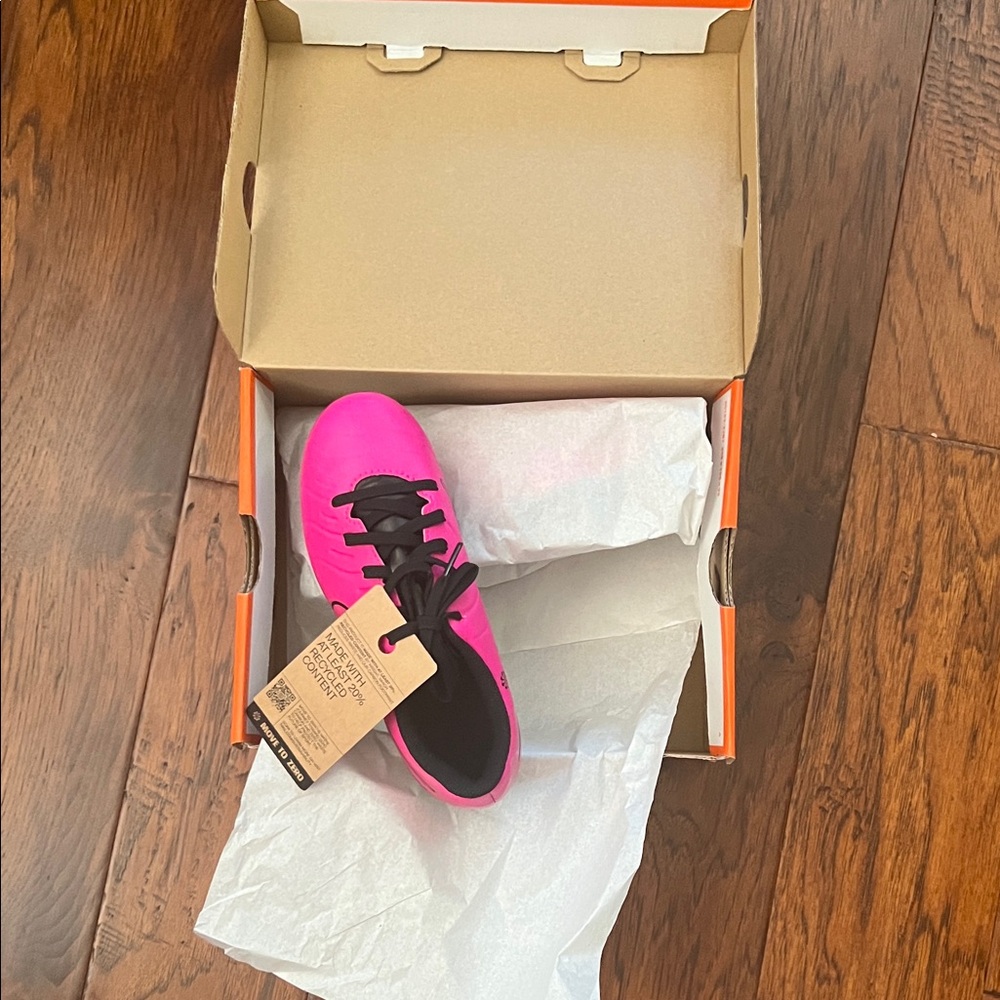 Nike Pink and Black Soccer Cleats
